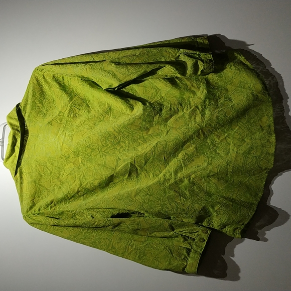 Northern Reflection green quarter sleeve collar ruffles detailing shirt size XS - Picture 2 of 7